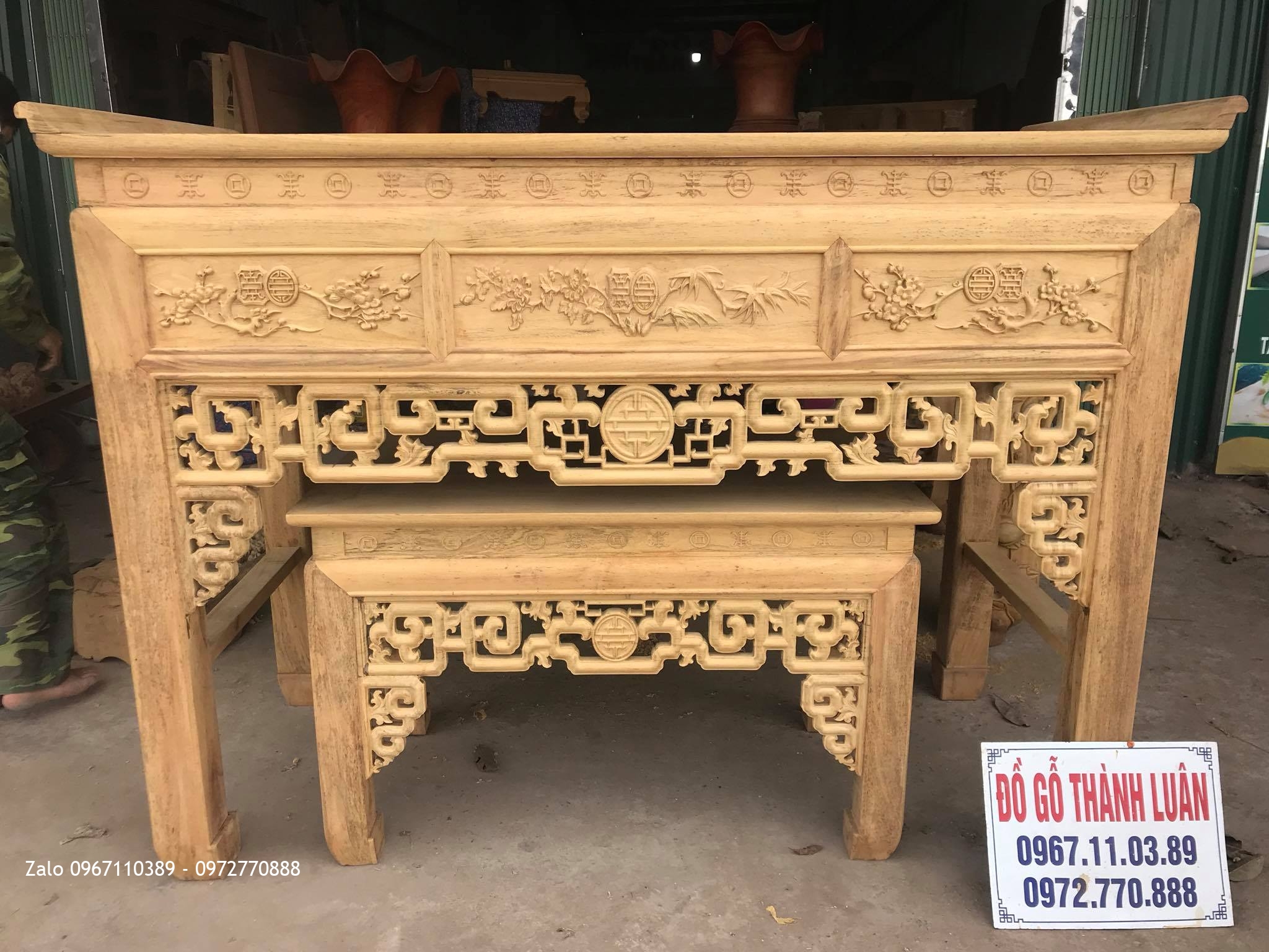 Bàn Thờ (Án Giang) Triện Gỗ Gụ