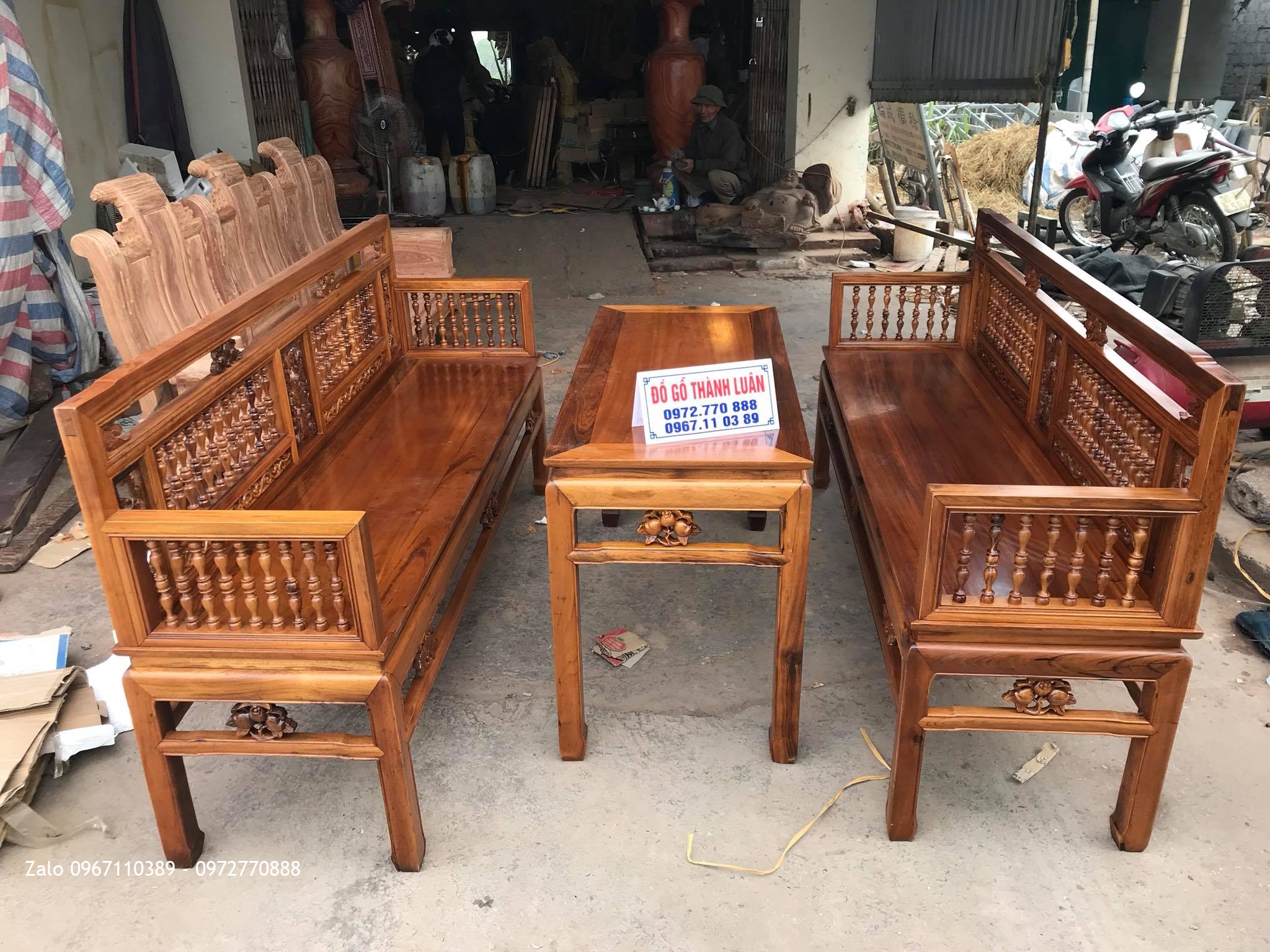 Trường Kỷ Con Tiện Gỗ Gụ Ta Quảng Bình. Khách Đan Phượng HN