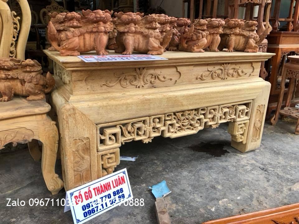 Kỳ Lân Mẫu Tử Gỗ Hương Đỏ Lào.