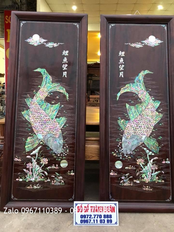 i Cá Chép Gỗ Gụ Khảm Ốc Singapo.