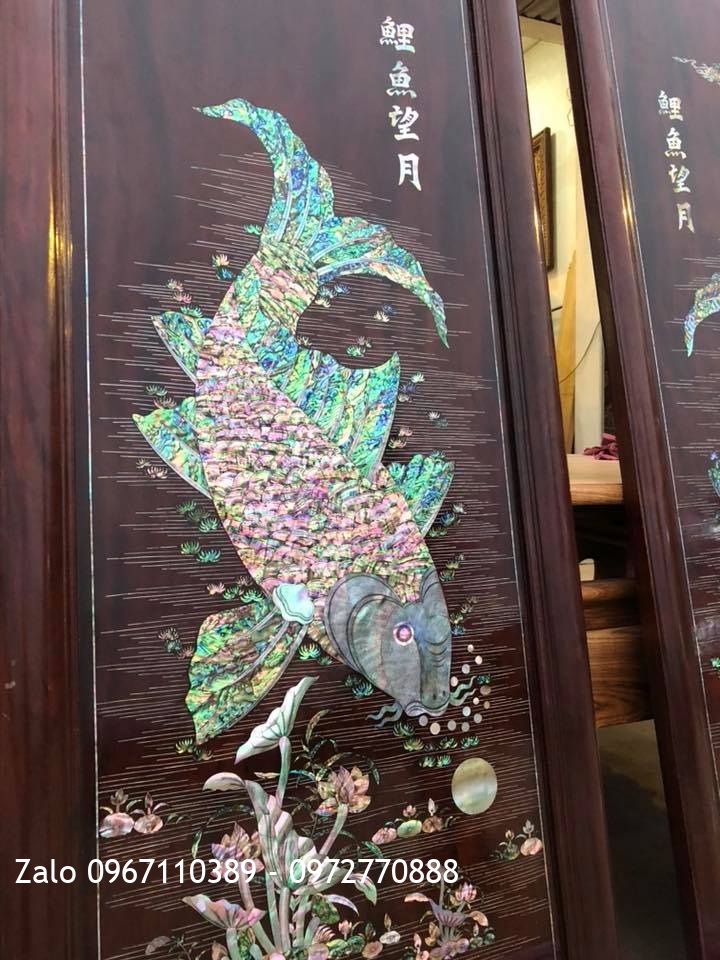 i Cá Chép Gỗ Gụ Khảm Ốc Singapo: