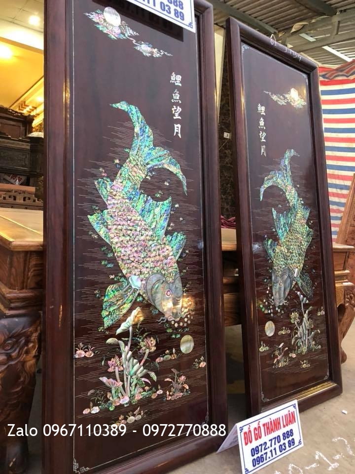 i Cá Chép Gỗ Gụ Khảm Ốc Singapo:.