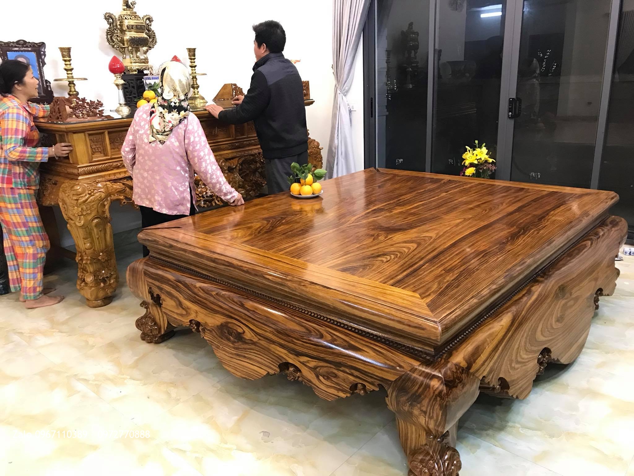 Bàn Giao Sập Thờ, Sập Nằm, Bàn Ghế Âu Á Hộp. GĐ Chú Châu, Kim Động Hưng Yên