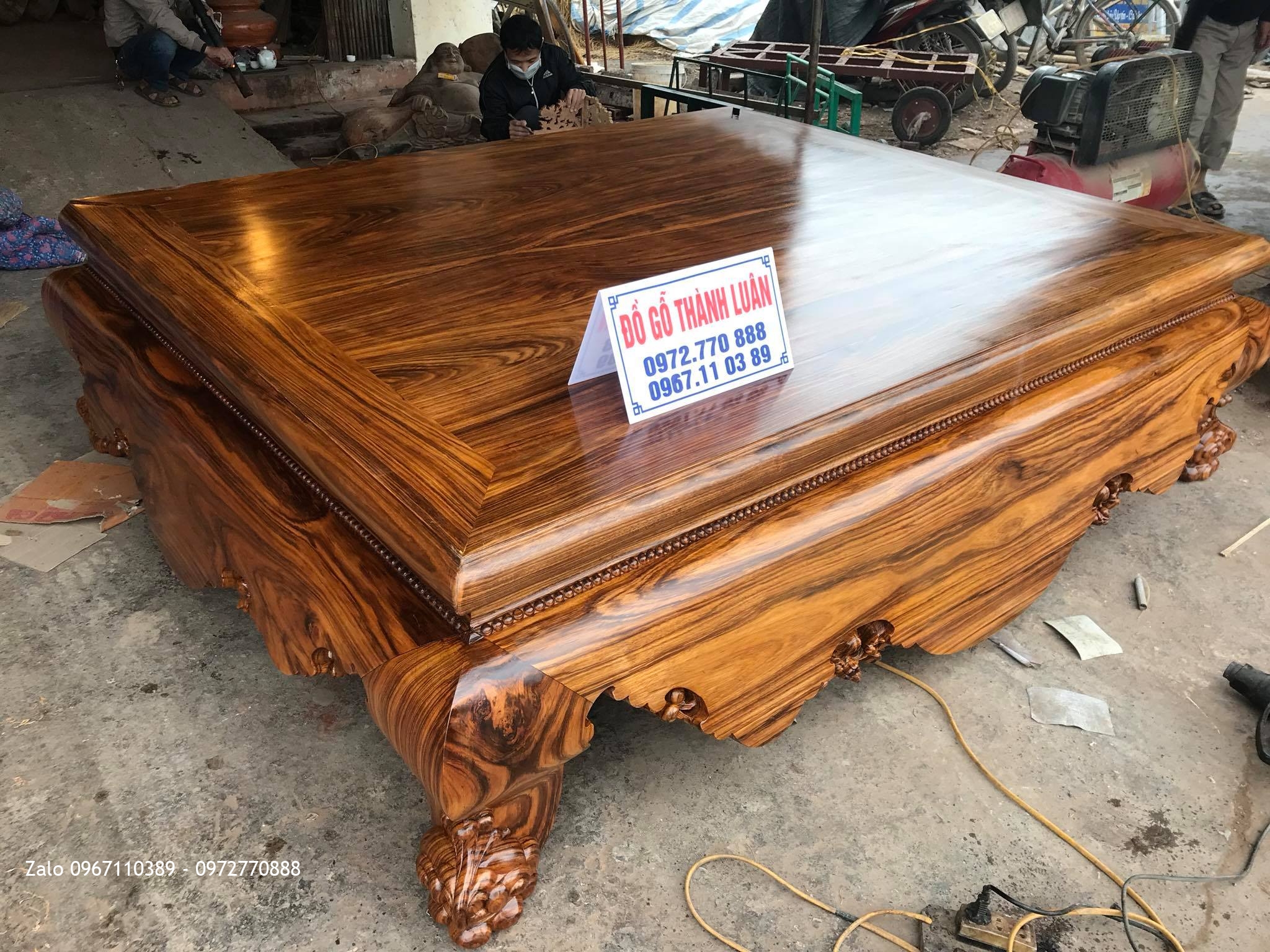 Sập Hương Xám Tứ Diện 1m8 x 2m2. Khách Hưng Yên