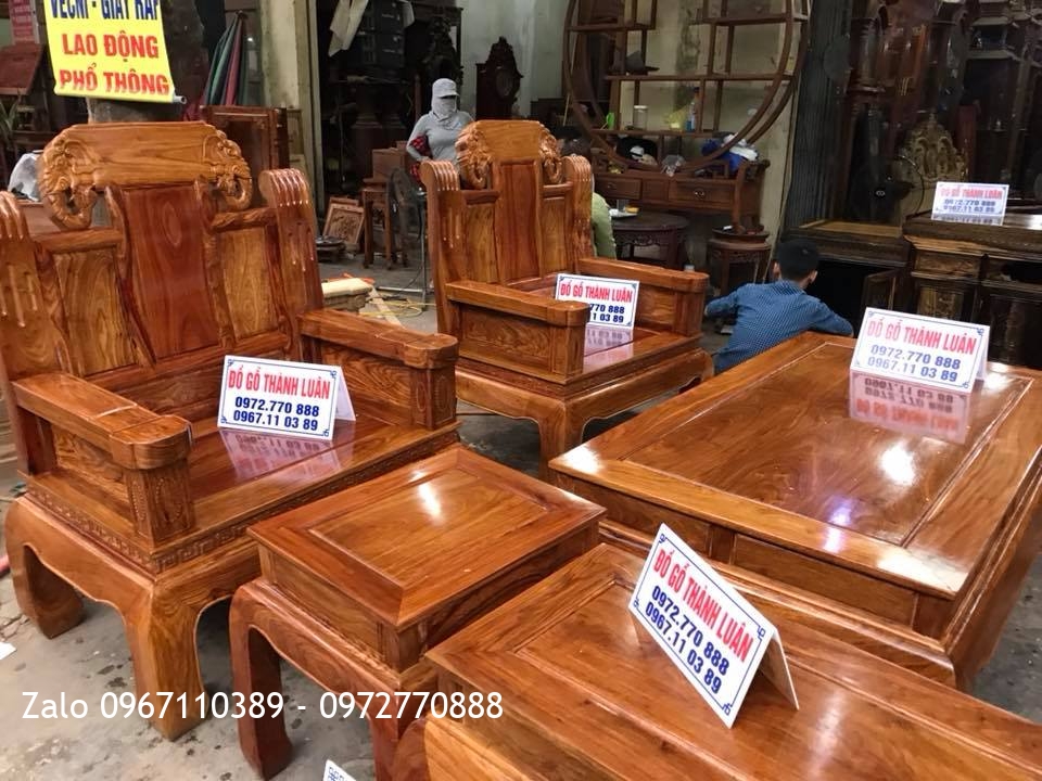 Bộ Như Ý Đầu Voi Tay Gỗ Hương Vân. Khách Hồng Thái, An Dương, Hải Phòng.: