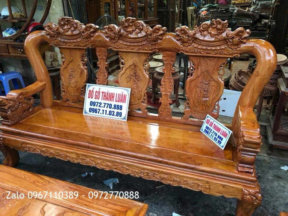 Bộ Minh Quốc Nghê Gỗ Hương Đá Nam Phi c12: