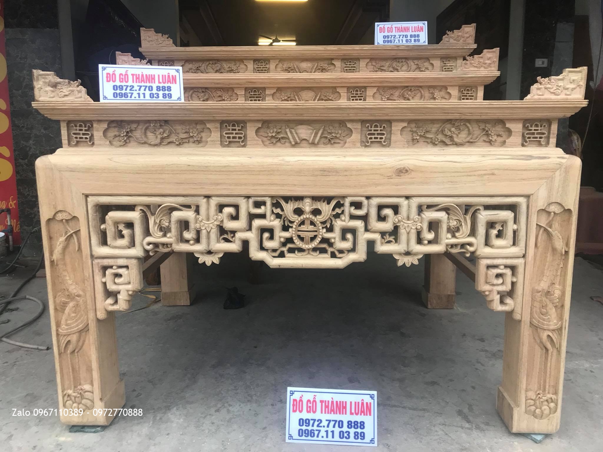 Bàn Thờ (Án Giang) Triện Phúc Thọ Tam Cấp Siêu Vip.Khách Hải Phòng.