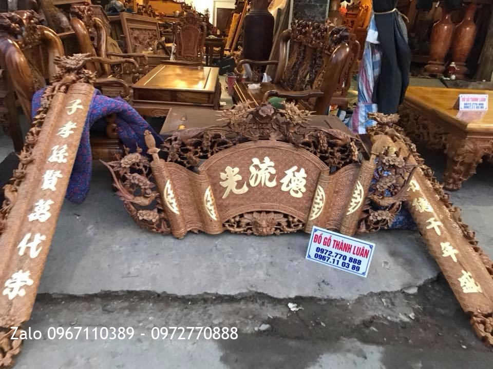 Bộ Cuốn Thư Câu Đối Dát Vàng 9999 Khách Lạng Sơn.