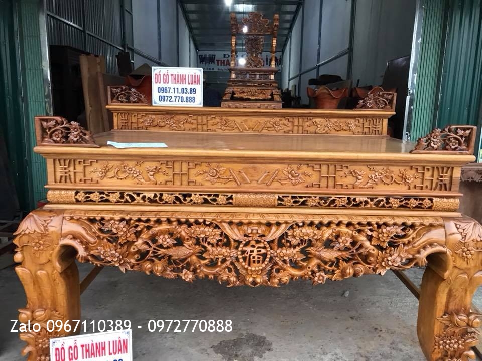 Sập Thờ Nhị Cấp Gỗ Gụ. Khách Mê Linh Hà Nội