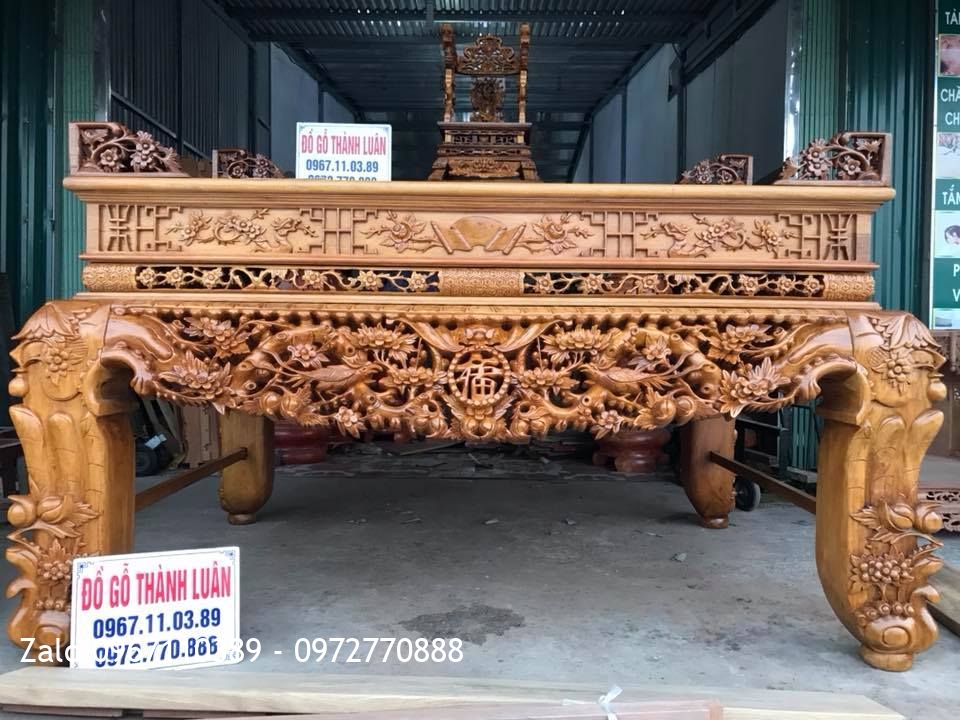 Sập Thờ Nhị Cấp Gỗ Gụ. Khách Mê Linh Hà Nội