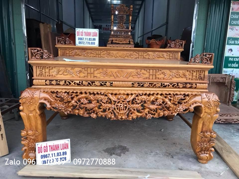 Sập Thờ Nhị Cấp Gỗ Gụ. Khách Mê Linh Hà Nội 1.