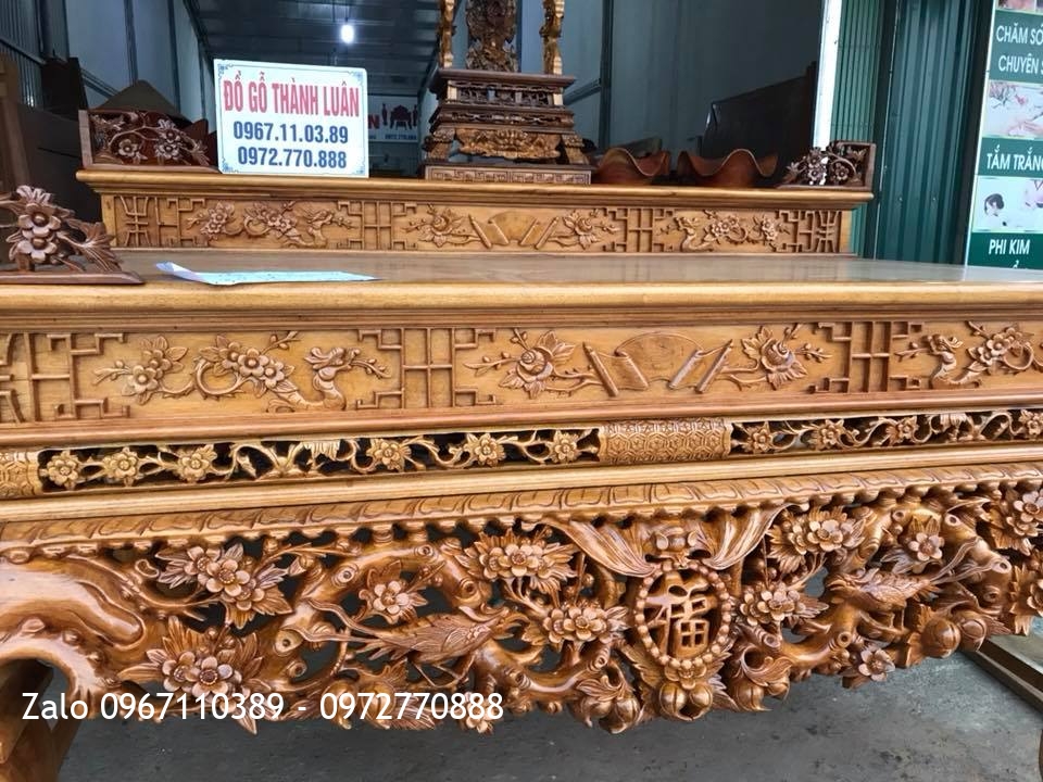 Sập Thờ Nhị Cấp Gỗ Gụ. Khách Mê Linh Hà Nội. ,