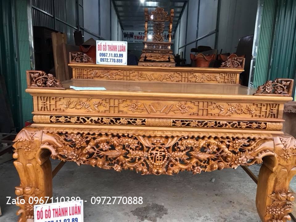 Sập Thờ Nhị Cấp Gỗ Gụ. Khách Mê Linh Hà Nội.