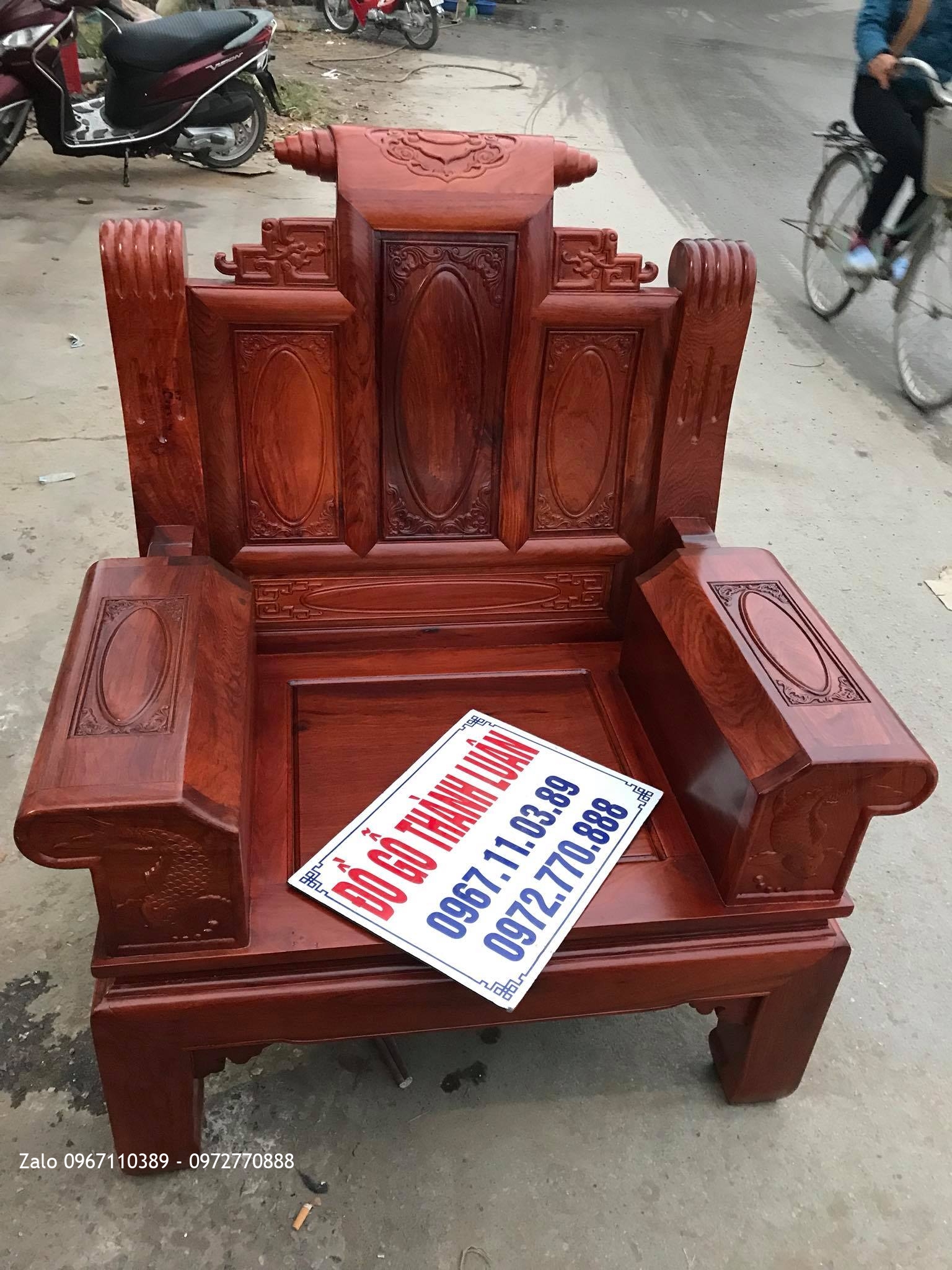 Bộ Bàn Ghế Âu Á Hộp Gỗ Hương Đỏ Lào 6 Món. Khách Đồng Nai,