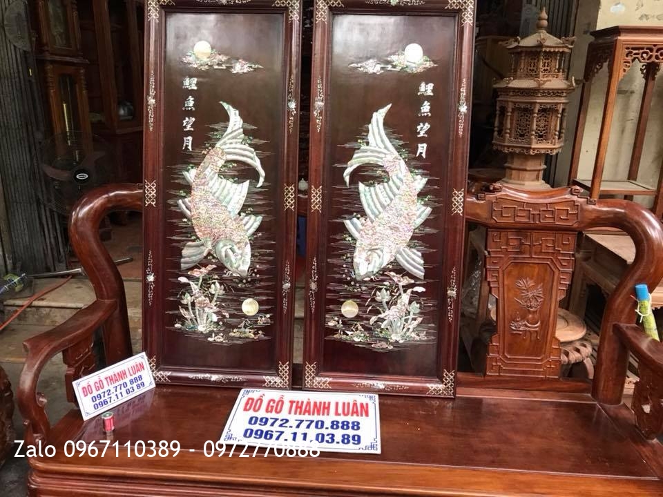 i Cá Chép Khảm Ốc Gỗ Gụ. Khách An Dương, Hải Phòng.:.