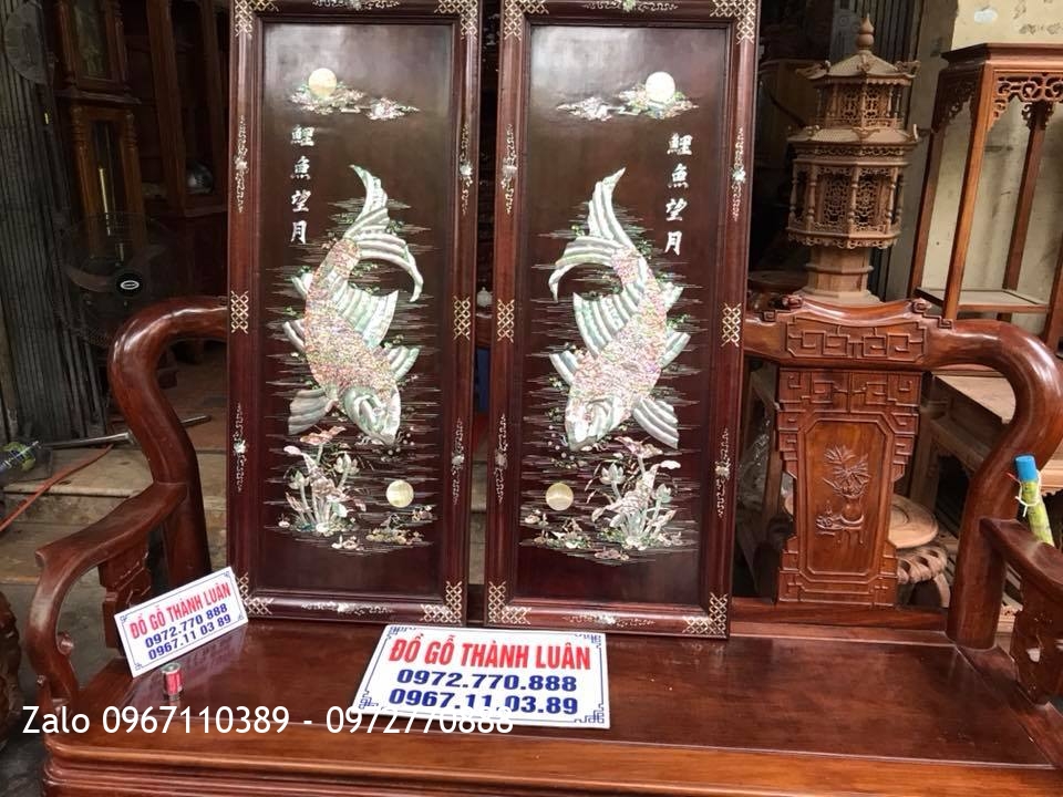 i Cá Chép Khảm Ốc Gỗ Gụ. Khách An Dương, Hải Phòng.:.