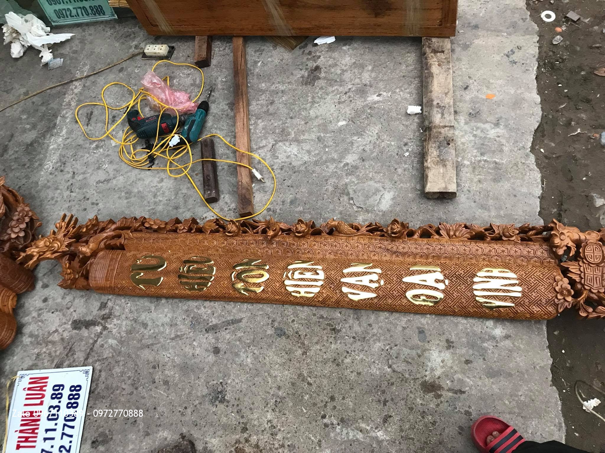 Bộ Cuốn Thư Câu Đối Mai Điểu Chữ Việt. AC Hà Nhân Cà Mau