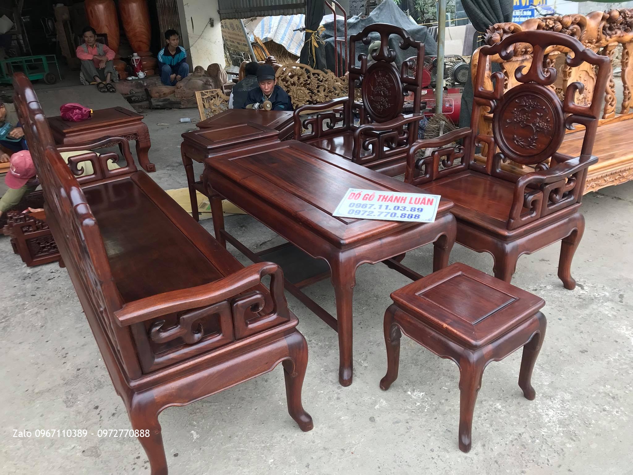 Bộ Ghế Móc Mỏ Gỗ Gụ VÍP. a Phương Hà Nội,