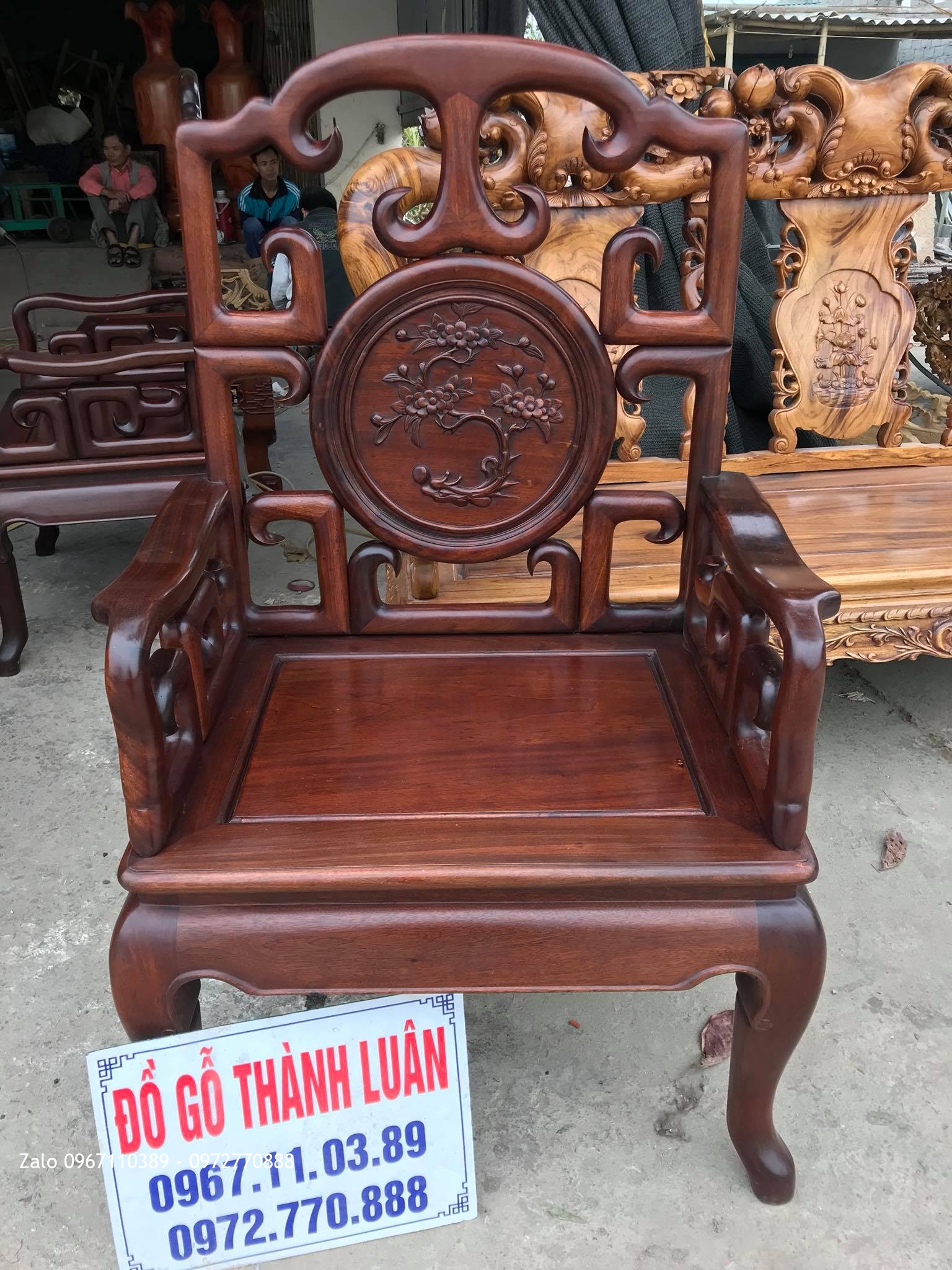 Bộ Ghế Móc Mỏ Gỗ Gụ VÍP. a Phương Hà Nội,,