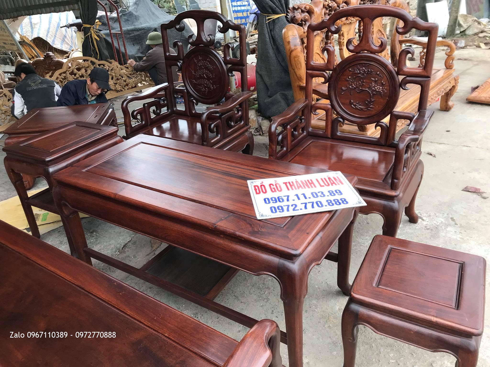 Bộ Ghế Móc Mỏ Gỗ Gụ VÍP. a Phương Hà Nội.