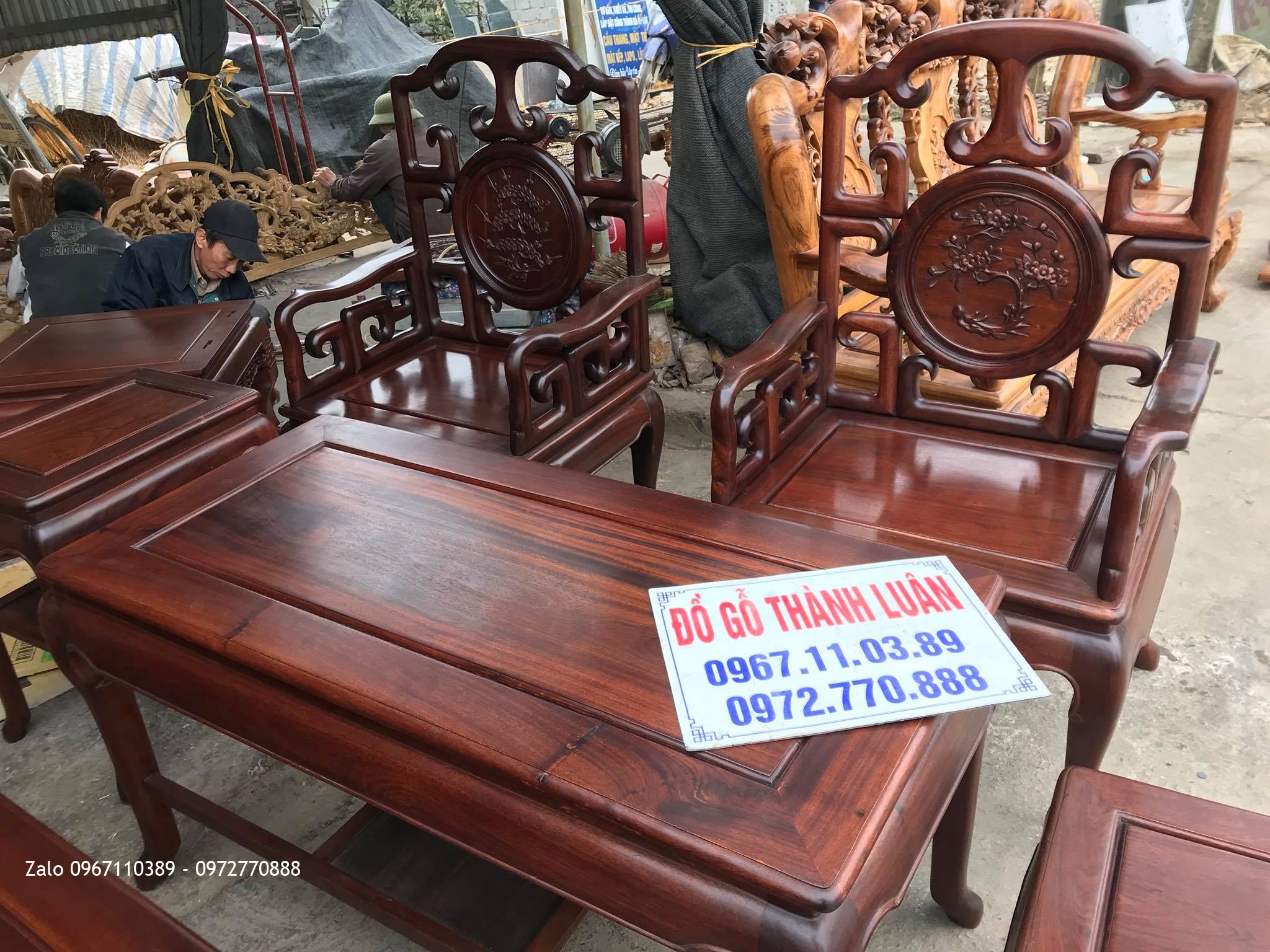 Bộ Ghế Móc Mỏ Gỗ Gụ VÍP. a Phương Hà Nội.