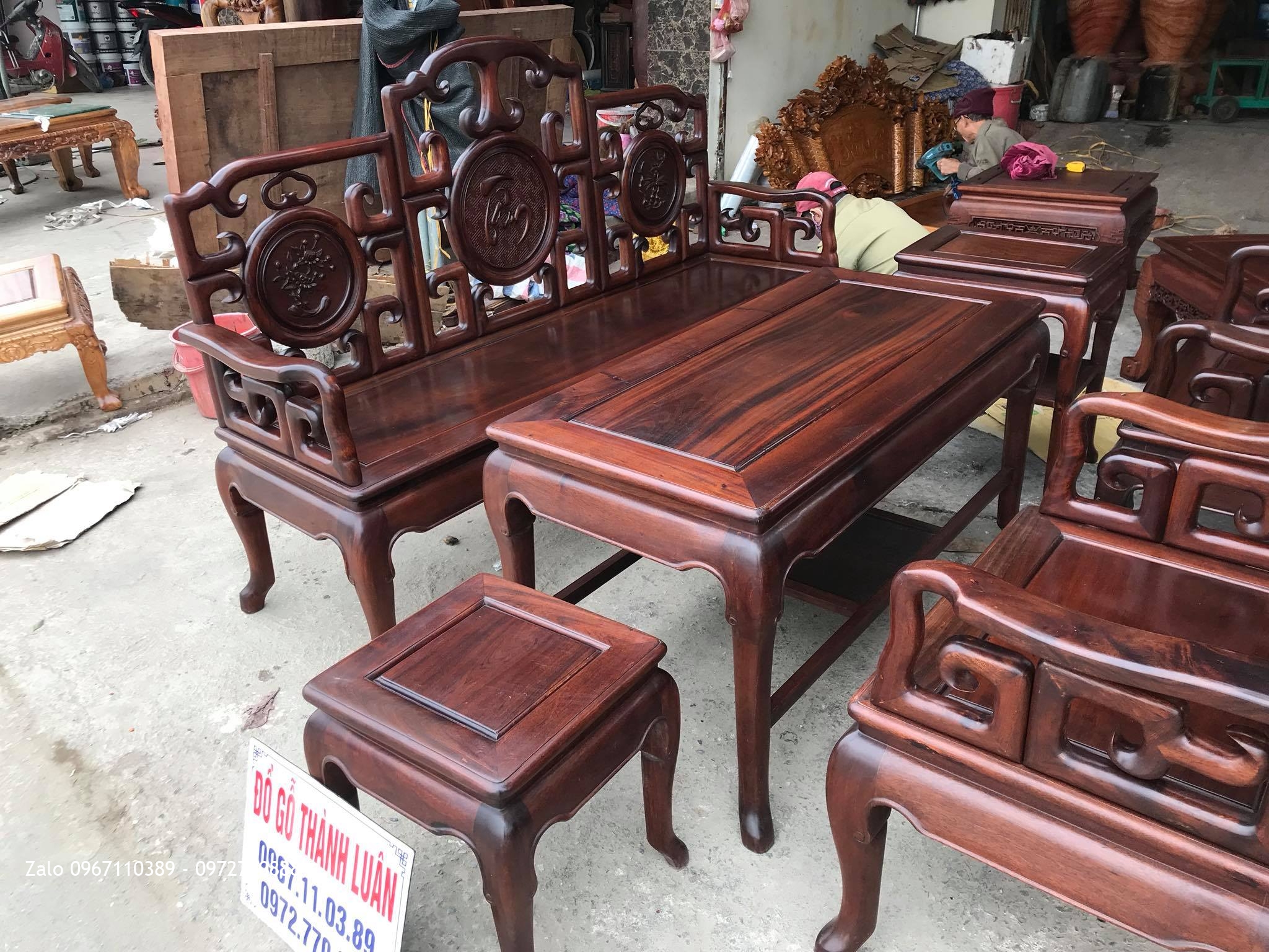 Bộ Ghế Móc Mỏ Gỗ Gụ VÍP. a Phương Hà Nội.