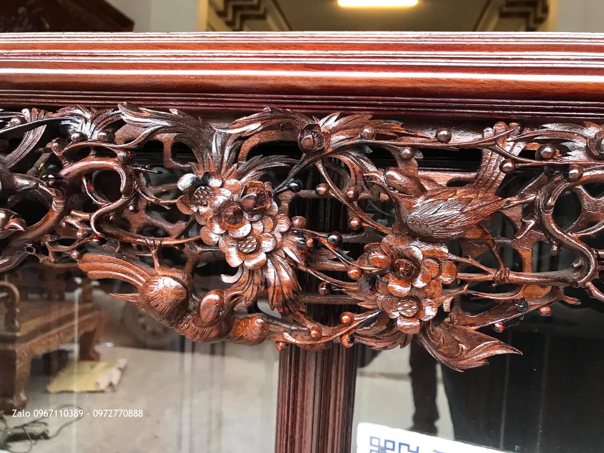 Trường Kỷ Tam Quốc Gỗ Gụ, Tủ Chè Cánh Cong. Khách Thái Bình.