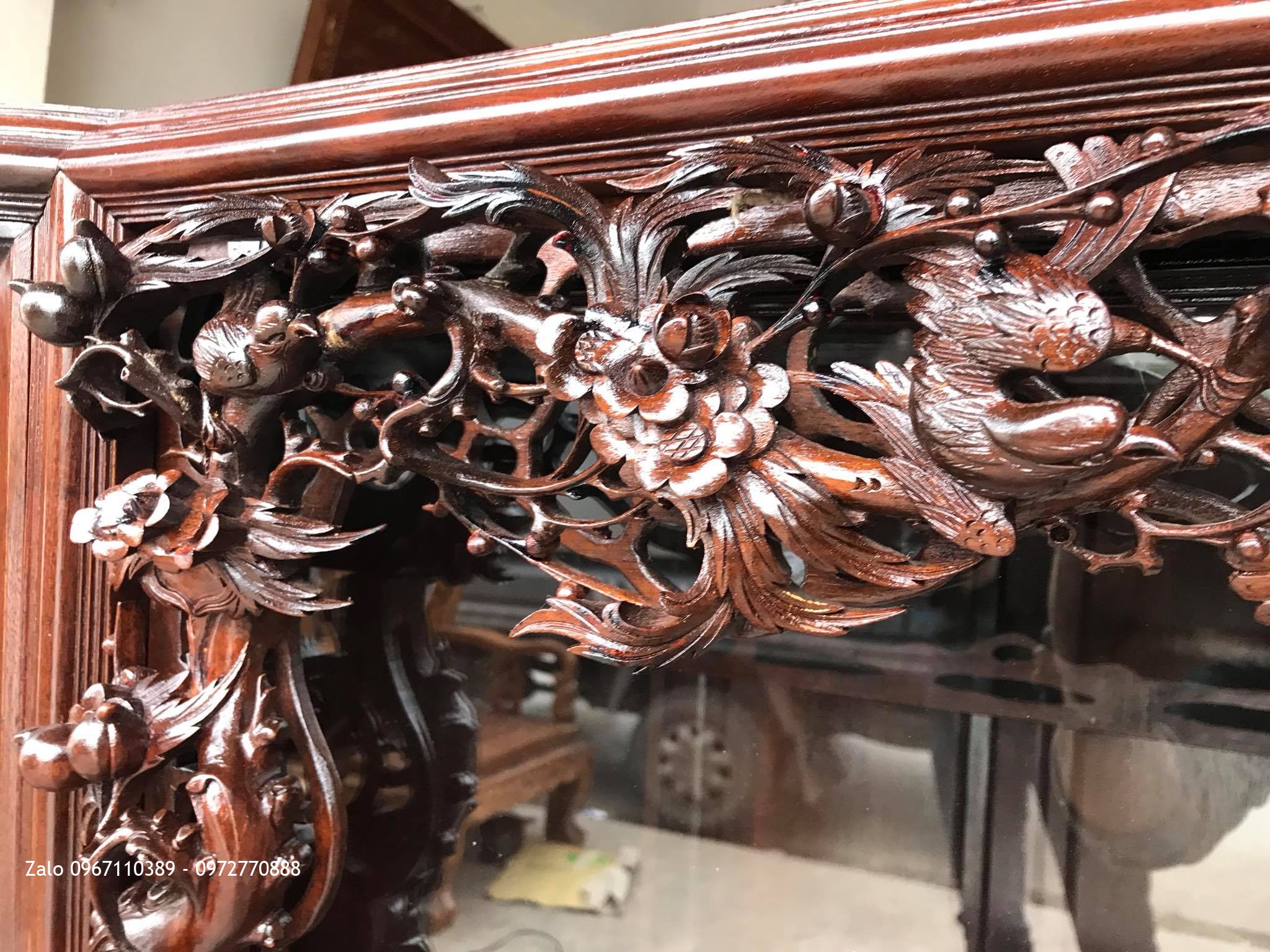 Trường Kỷ Tam Quốc Gỗ Gụ, Tủ Chè Cánh Cong. Khách Thái Bình.,