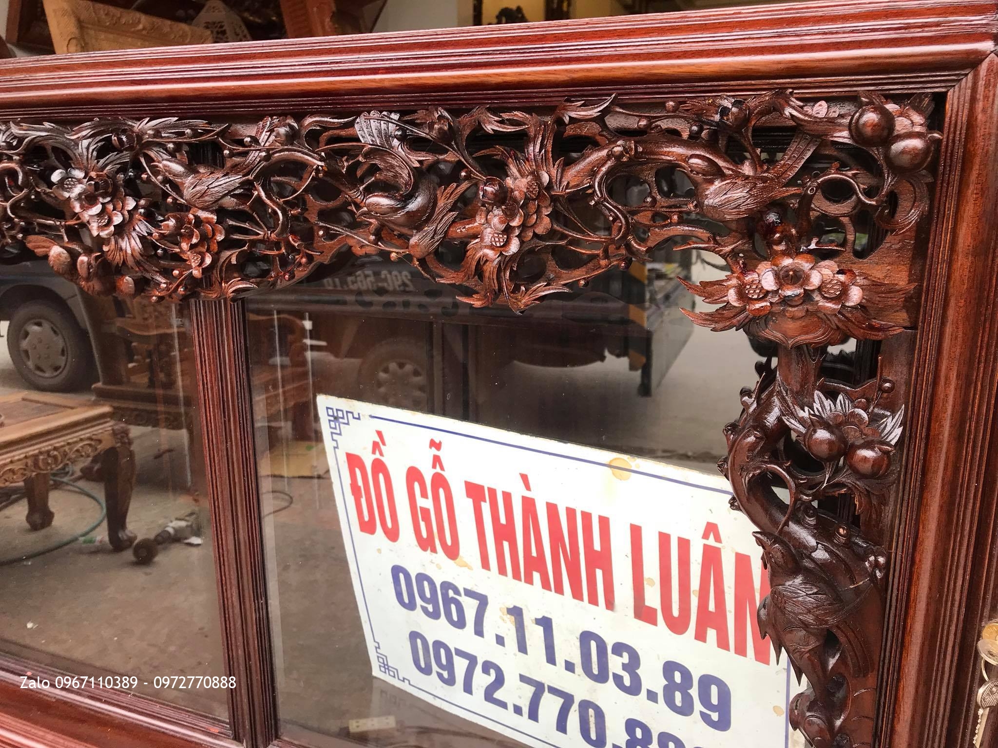 Trường Kỷ Tam Quốc Gỗ Gụ, Tủ Chè Cánh Cong. Khách Thái Bình.,  