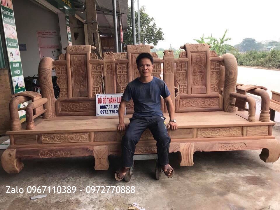 Bộ Ghế Tần Thuỷ Hoàng Cột 16 Gồm 10 Món VÍP,.