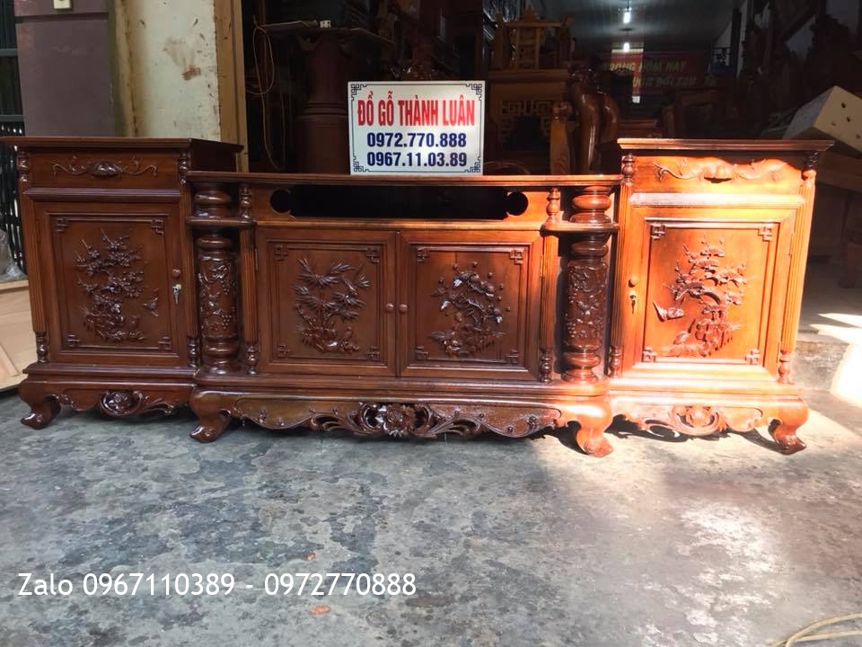 Tủ Góc Gỗ Hương, Tủ Tivi Gỗ Gụ,