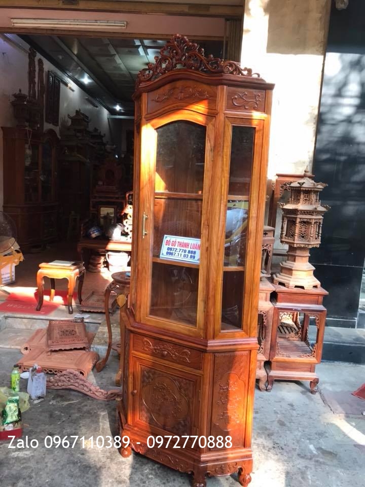 Tủ Góc Gỗ Hương, Tủ Tivi Gỗ Gụ,