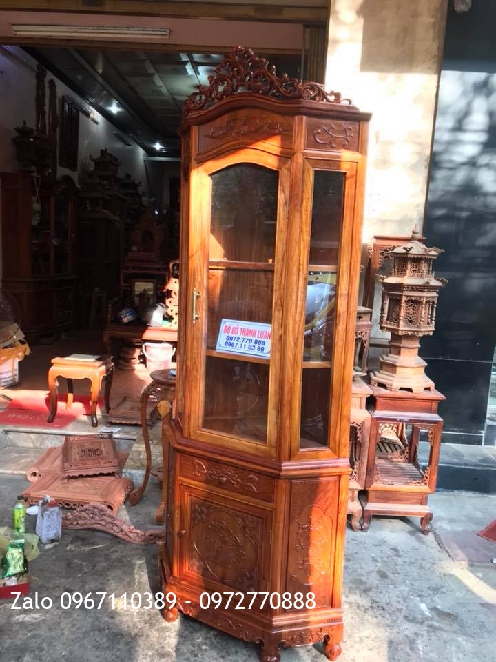 Tủ Góc Gỗ Hương, Tủ Tivi Gỗ Gụ,