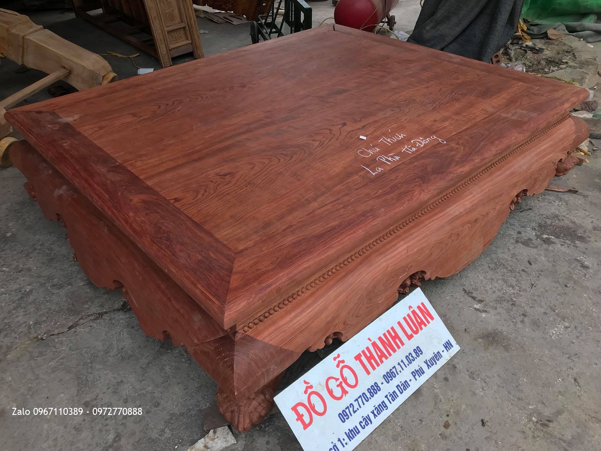 Víp Sập Cẩm Lai Mặt 1 Lá Vân Chun 3D Víp (Mã Số 11)-