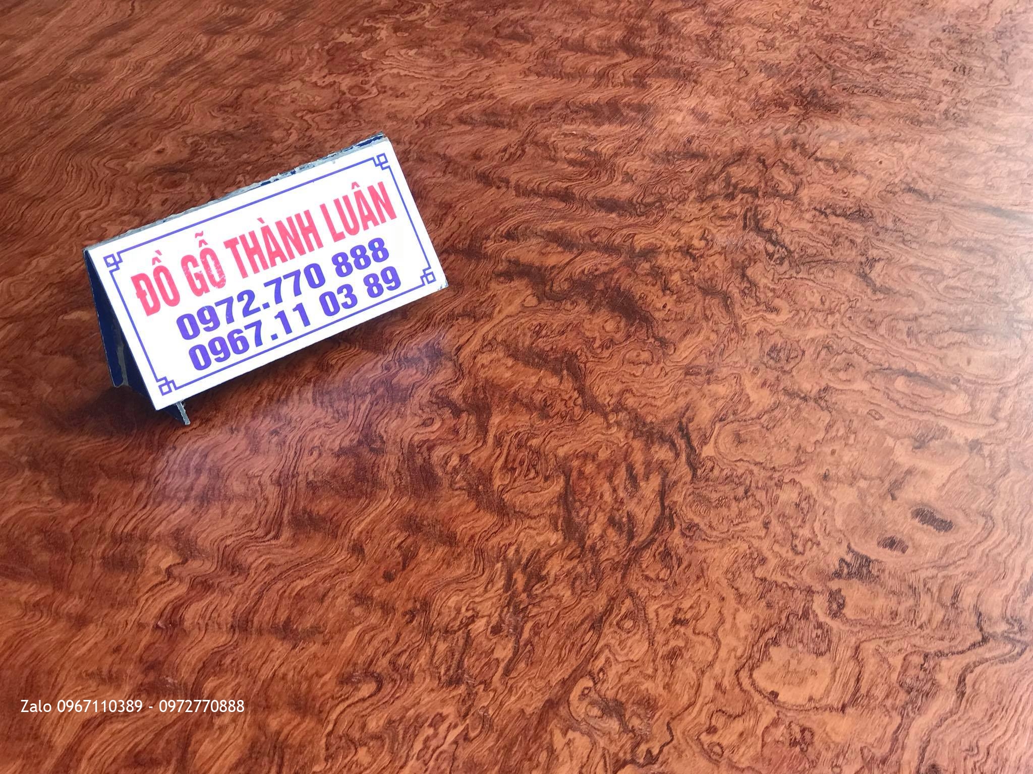 Víp Sập Cẩm Lai Mặt 1 Lá Vân Chun 3D Víp (Mã Số 11).