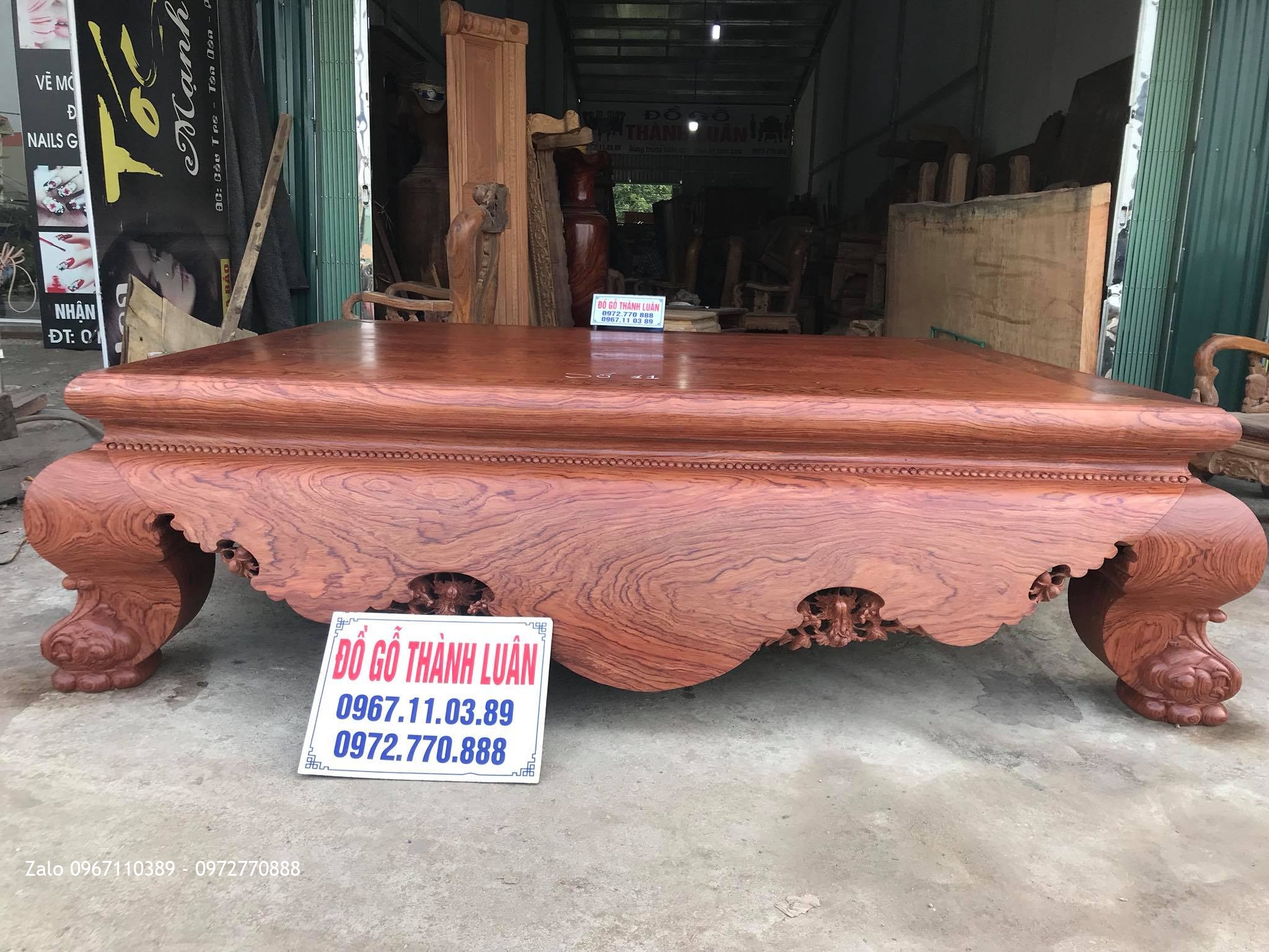 Víp Sập Cẩm Lai Mặt 1 Lá Vân Chun 3D Víp (Mã Số 11):