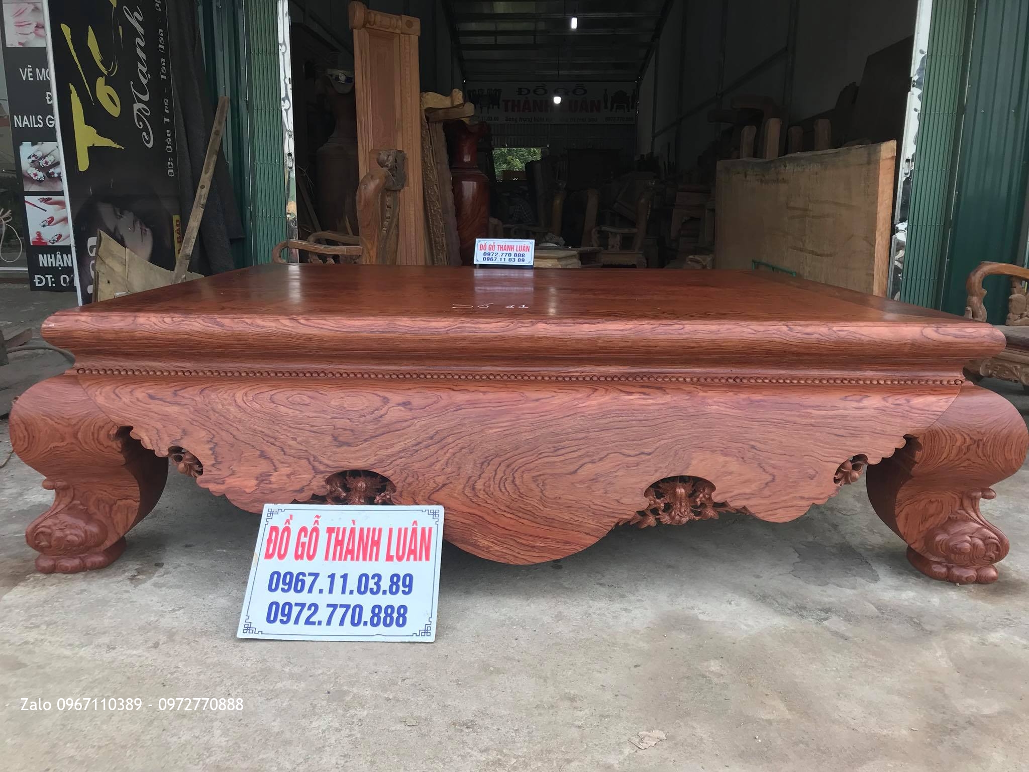 Víp Sập Cẩm Lai Mặt 1 Lá Vân Chun 3D Víp (Mã Số 11):.