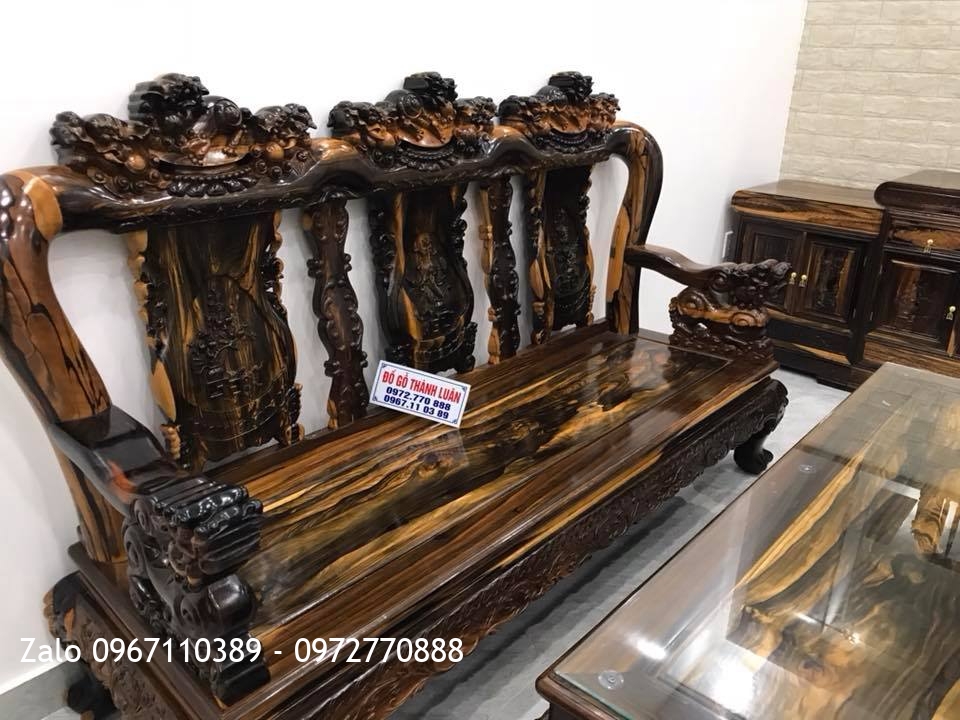 Bộ Minh Quốc Nghê Gỗ Mun, Kệ Tivi. C Tuyết Hải Phòng.