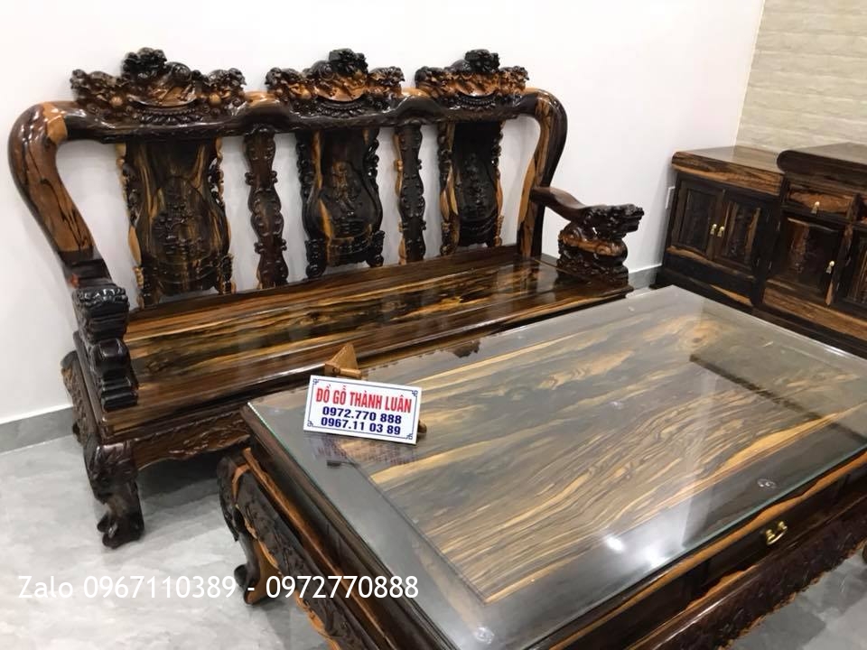 Bộ Minh Quốc Nghê Gỗ Mun, Kệ Tivi. C Tuyết Hải Phòng.