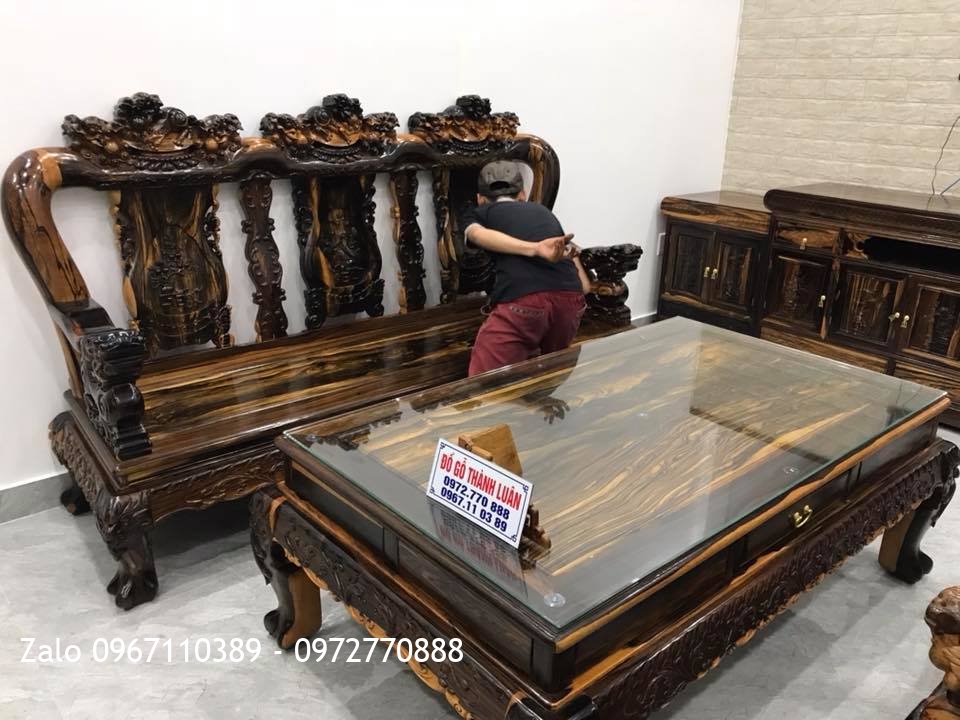 Bộ Minh Quốc Nghê Gỗ Mun, Kệ Tivi. C Tuyết Hải Phòng..: