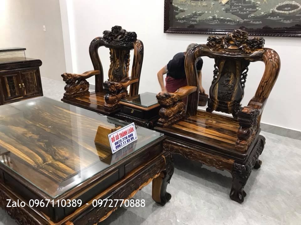 Bộ Minh Quốc Nghê Gỗ Mun, Kệ Tivi. C Tuyết Hải Phòng..::