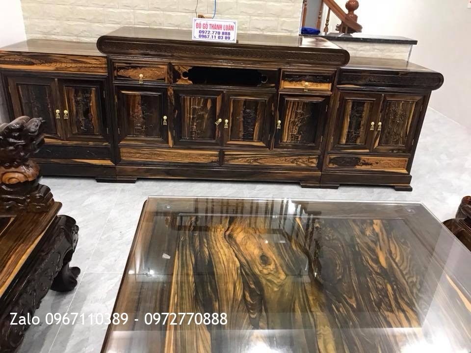 Bộ Minh Quốc Nghê Gỗ Mun, Kệ Tivi. C Tuyết Hải Phòng..::