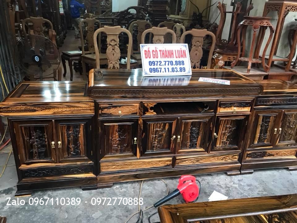 Bộ Minh Quốc Nghê Gỗ Mun, Kệ Tivi. C Tuyết Hải Phòng::.