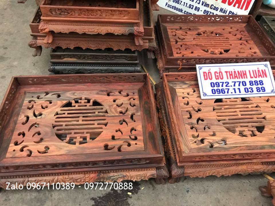 Khay Trà Gỗ Trắc,Mun,Hương ,Hộp Trà Gỗ Cẩm Lai.,