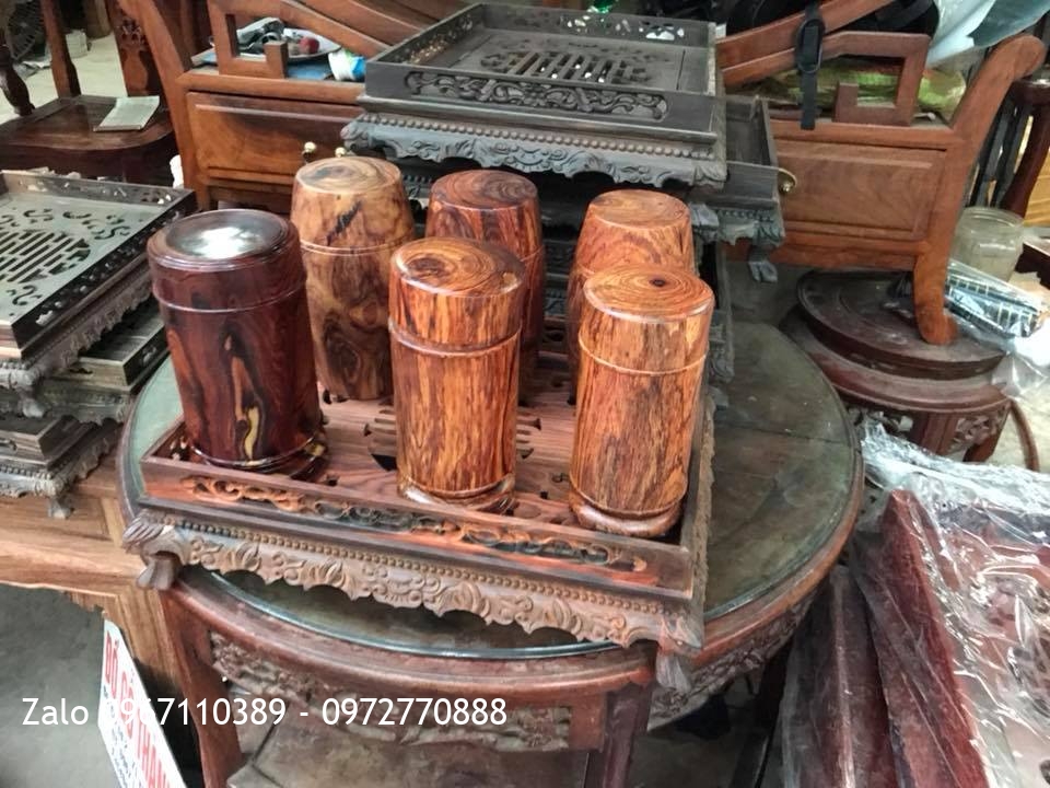 Khay Trà Gỗ Trắc,Mun,Hương ,Hộp Trà Gỗ Cẩm Lai: