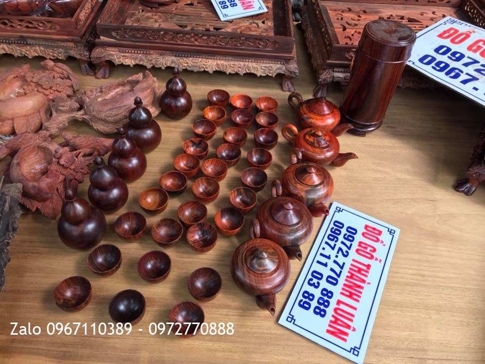 Khay Trà Gỗ Trắc,Mun,Hương ,Hộp Trà Gỗ Cẩm Lai::.