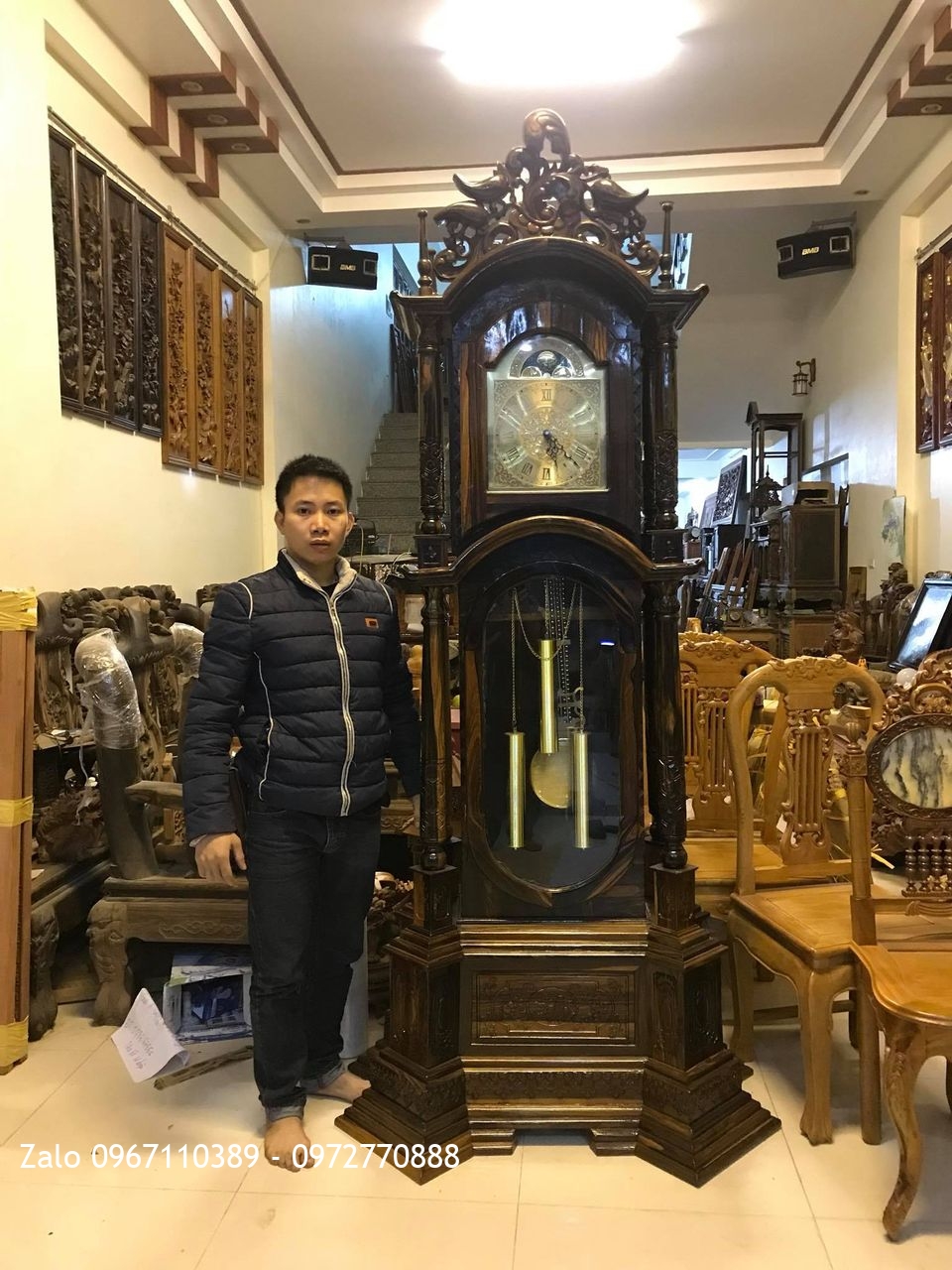 ng Hồ 8 Cột Gỗ Mun VÍP. Chú Tuyên Cần Thơ