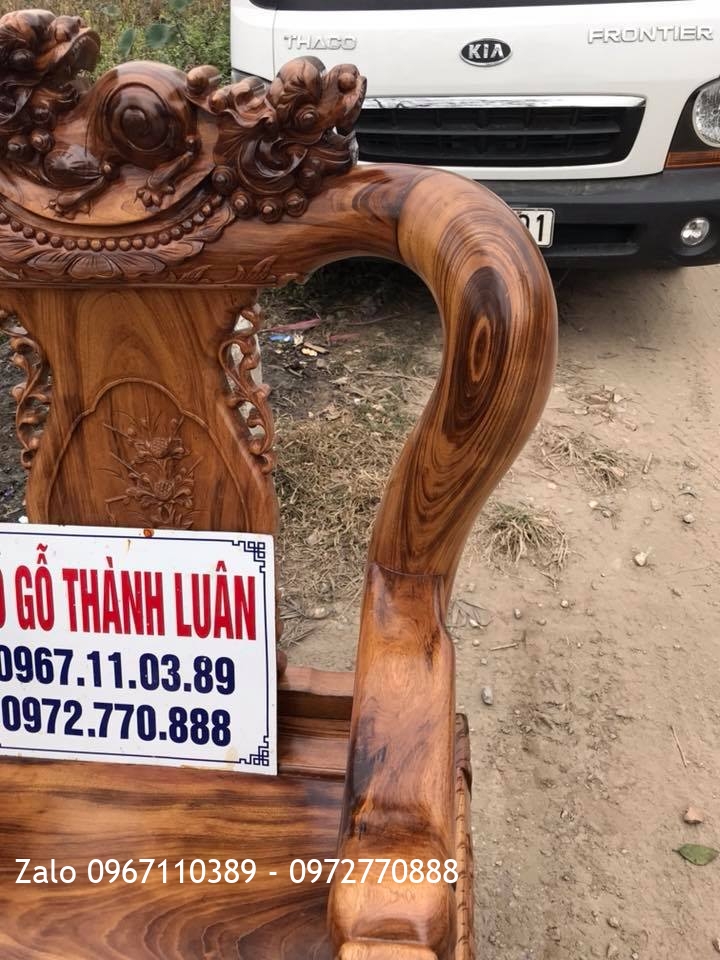 Bộ Minh Quốc Nghê Gỗ Gụ Ta Quảng Bình C10 6 Món.,