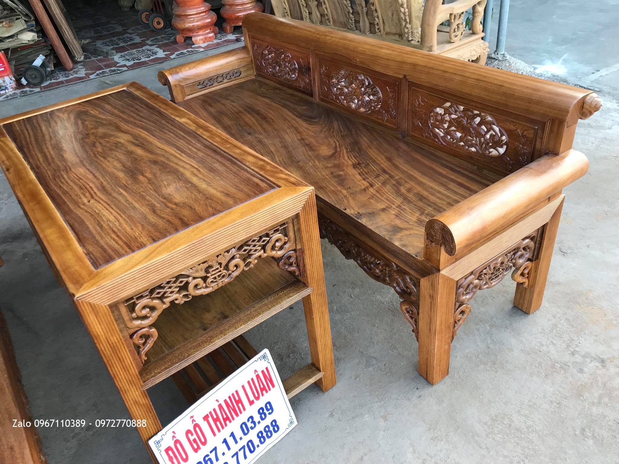 Bộ Trường Kỷ Gỗ Lim Xanh ( Bộ Đại9. C Hội Thái Bình.