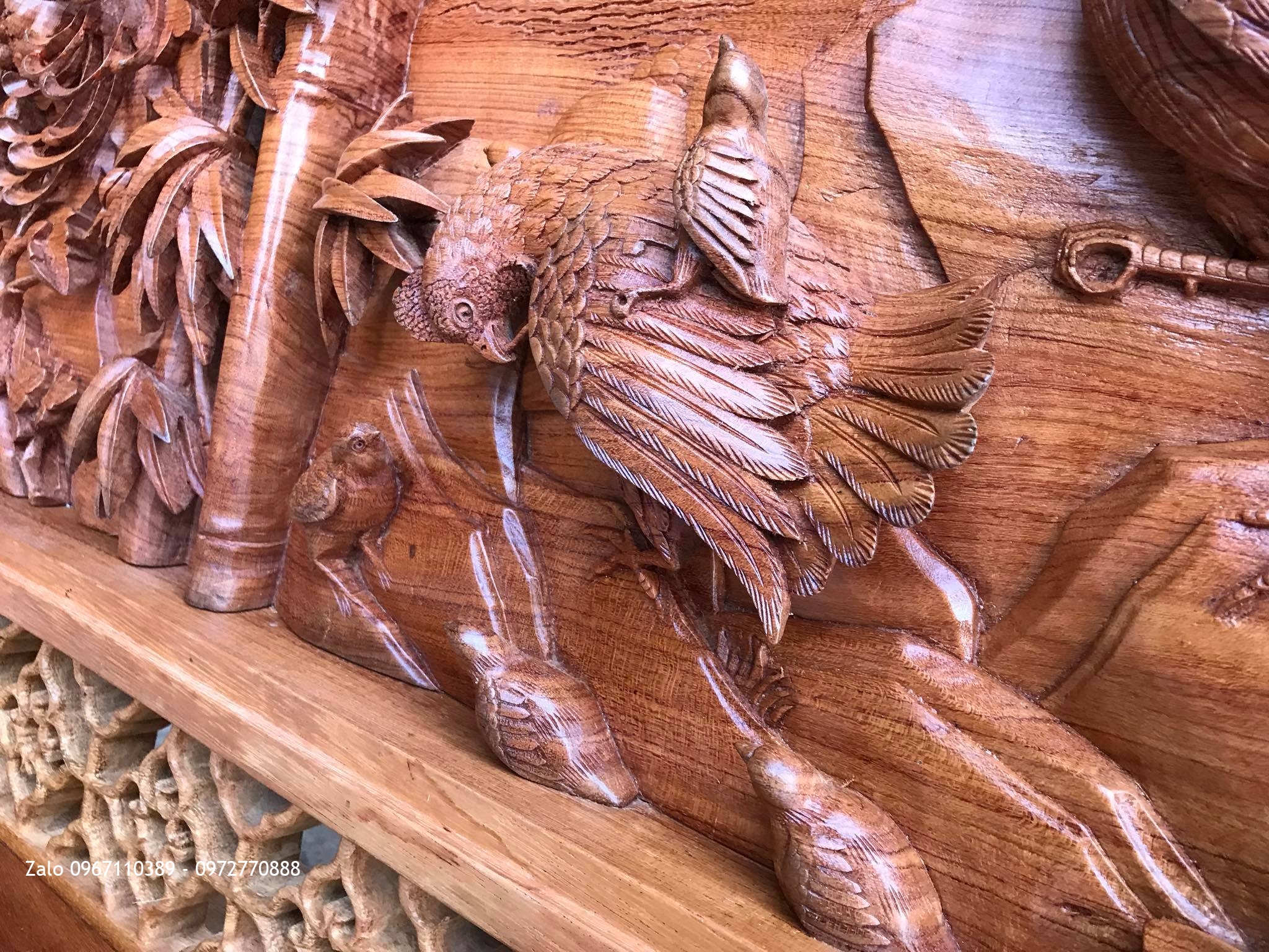 Tranh Bốn Mùa,Sơn Thuỷ Hữu Tình Gỗ Hương Đá.,